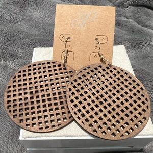 Never worn brown earrings